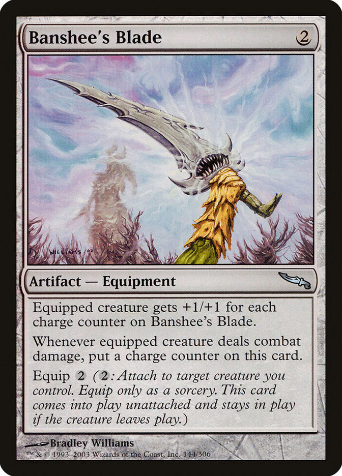 Banshee's Blade [Mirrodin] MTG Single Magic: The Gathering | Red Claw Gaming