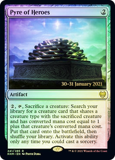Pyre of Heroes [Kaldheim Prerelease Promos] MTG Single Magic: The Gathering | Red Claw Gaming