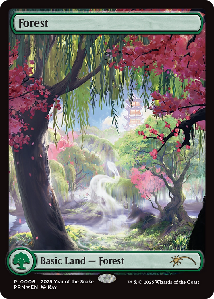 Forest (Year of the Snake 2025) [Standard Showdown Promos] MTG Single Magic: The Gathering | Red Claw Gaming