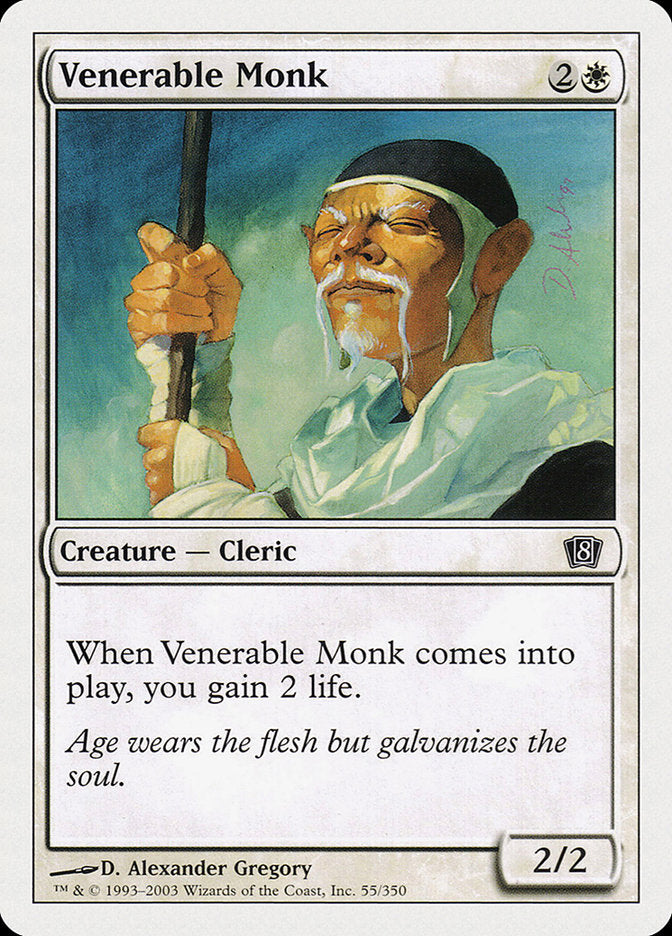 Venerable Monk [Eighth Edition] MTG Single Magic: The Gathering | Red Claw Gaming
