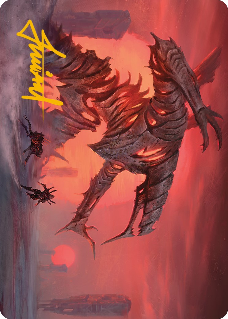 Red Sun's Zenith Art Card (Gold-Stamped Signature) [Phyrexia: All Will Be One Art Series] MTG Single Magic: The Gathering | Red Claw Gaming