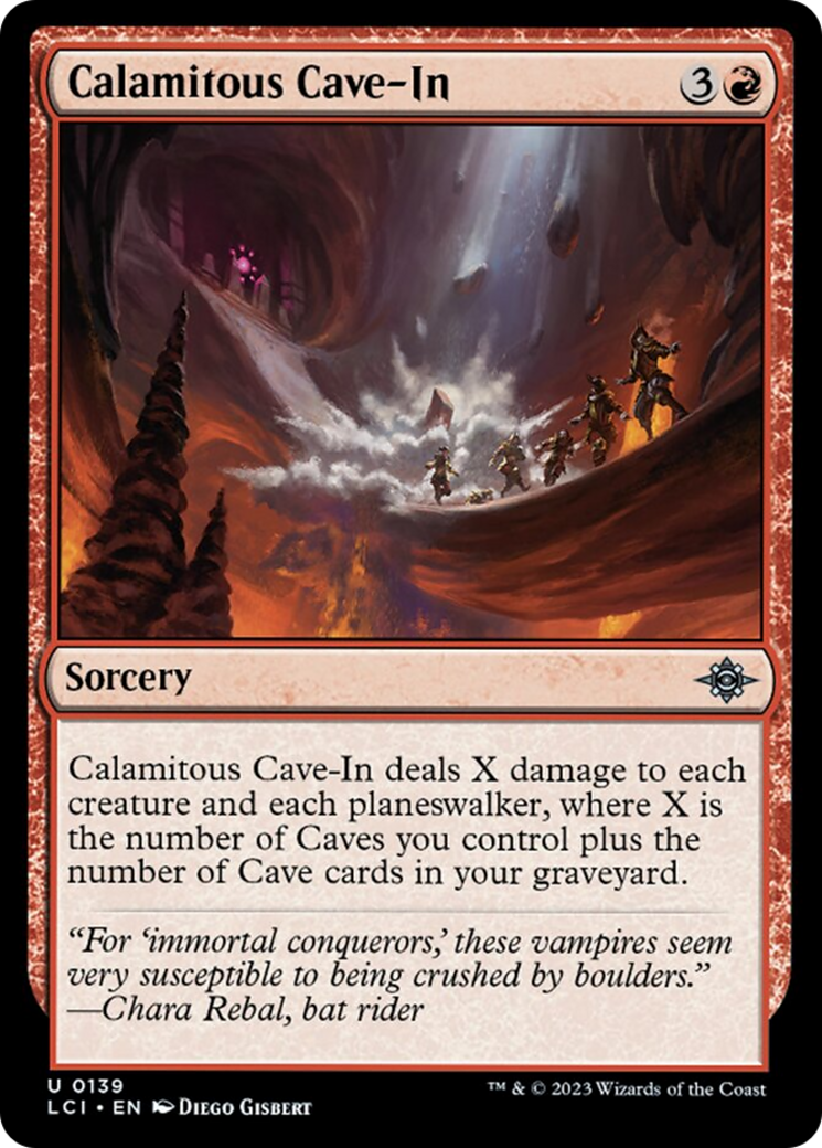 Calamitous Cave-In [The Lost Caverns of Ixalan] MTG Single Magic: The Gathering    | Red Claw Gaming