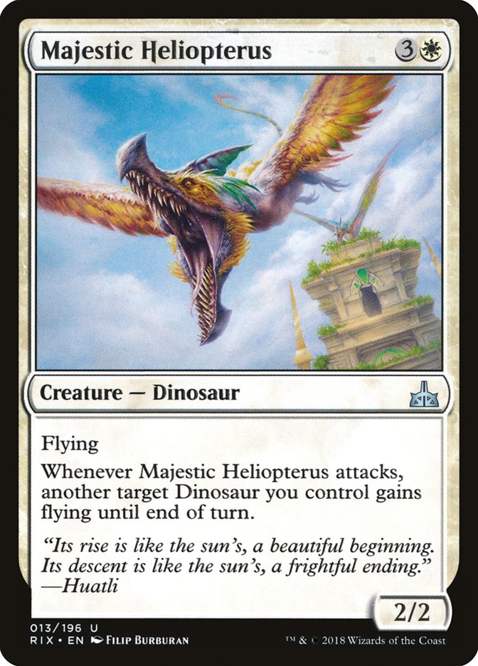 Majestic Heliopterus [Rivals of Ixalan] MTG Single Magic: The Gathering | Red Claw Gaming