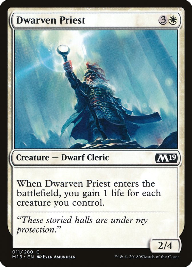 Dwarven Priest [Core Set 2019] MTG Single Magic: The Gathering | Red Claw Gaming