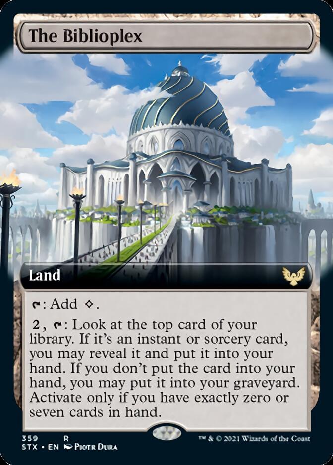 The Biblioplex (Extended Art) [Strixhaven: School of Mages] MTG Single Magic: The Gathering | Red Claw Gaming