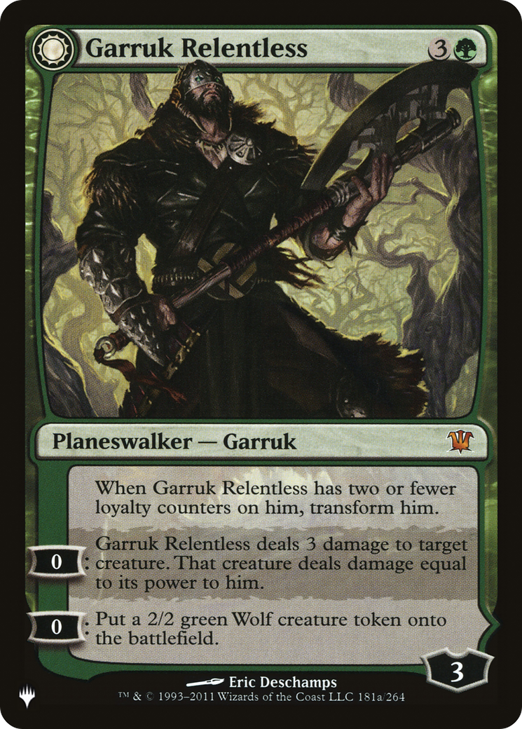 Garruk Relentless // Garruk, the Veil-Cursed [Secret Lair: From Cute to Brute] MTG Single Magic: The Gathering | Red Claw Gaming