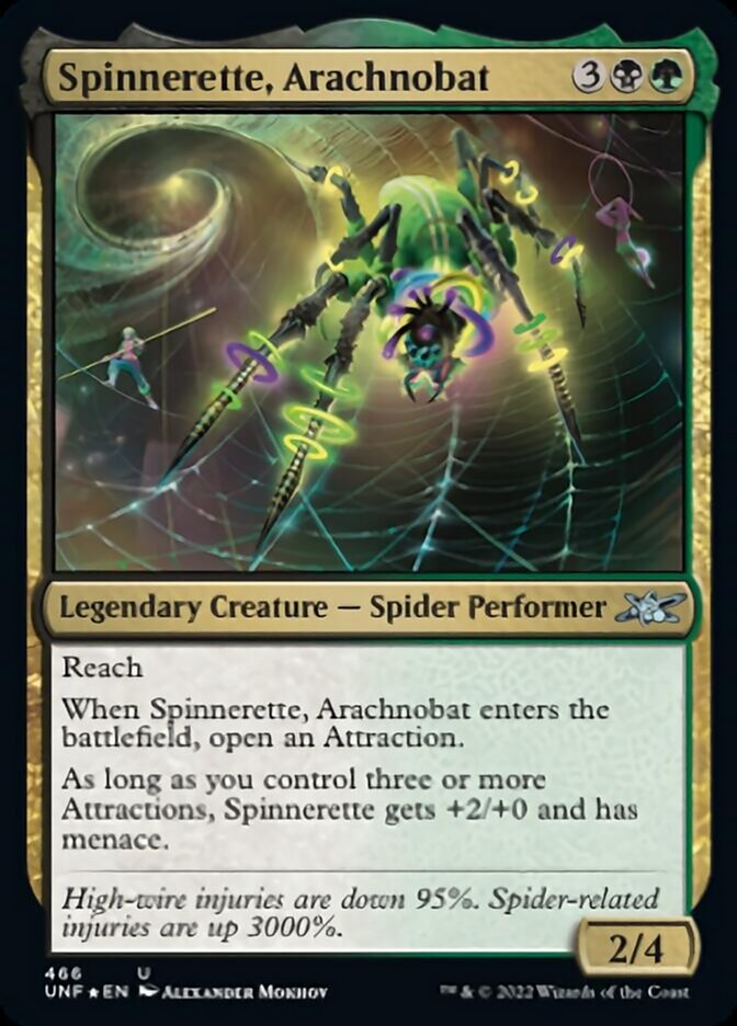Spinnerette, Arachnobat (Galaxy Foil) [Unfinity] MTG Single Magic: The Gathering    | Red Claw Gaming