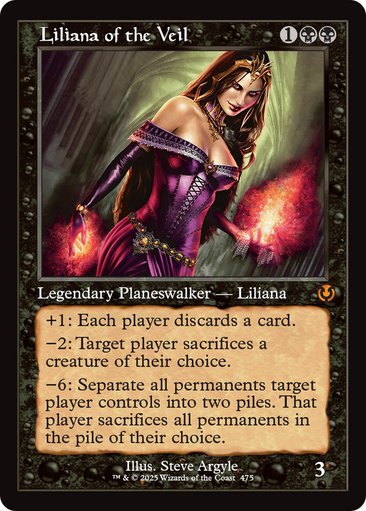 Liliana of the Veil (Retro Frame) [Innistrad Remastered] MTG Single Magic: The Gathering | Red Claw Gaming