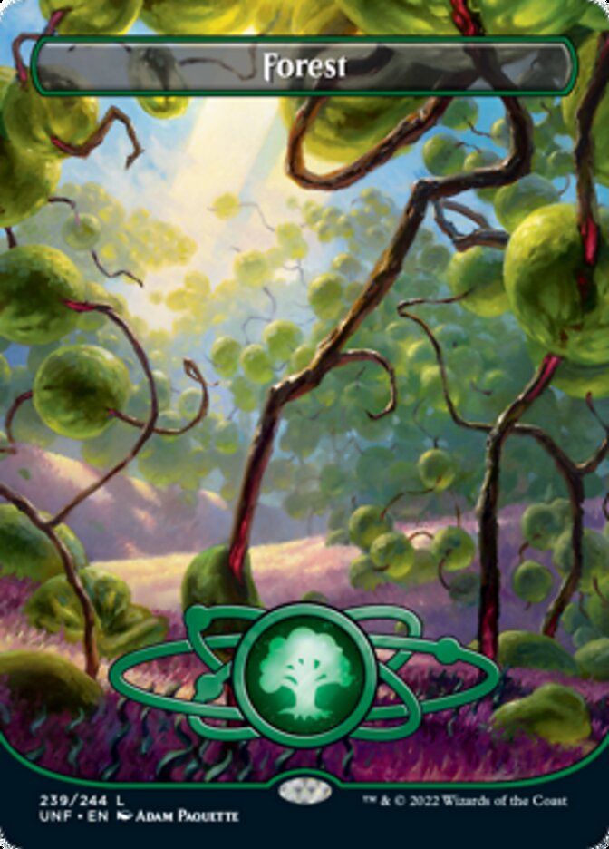 Forest (239) (Planetary Space-ic Land) [Unfinity] MTG Single Magic: The Gathering    | Red Claw Gaming