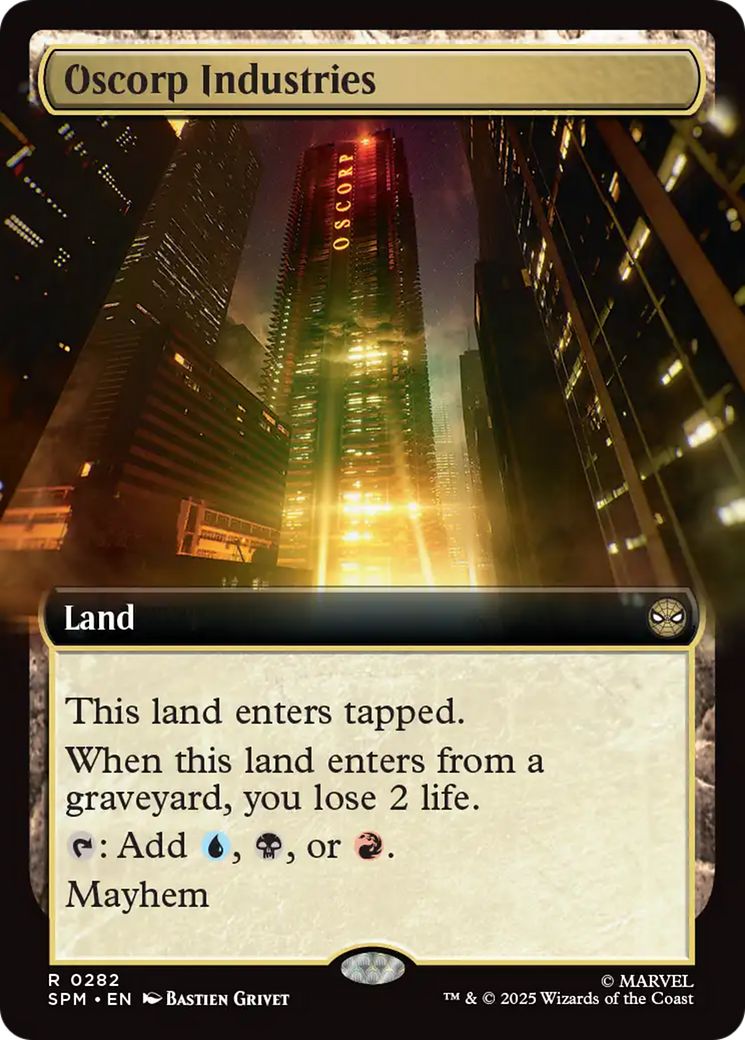 Oscorp Industries (Extended Art) [Marvel's Spider-Man] MTG Single Magic: The Gathering | Red Claw Gaming