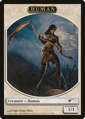 Human // Wolf Double-Sided Token [Friday Night Magic 2012] MTG Single Magic: The Gathering | Red Claw Gaming
