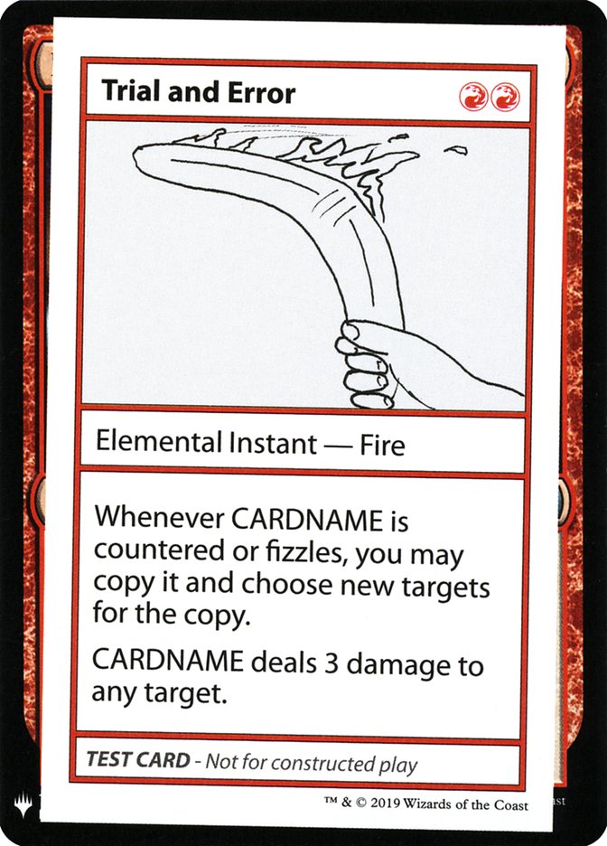 Trial and Error [Mystery Booster Playtest Cards] MTG Single Magic: The Gathering | Red Claw Gaming