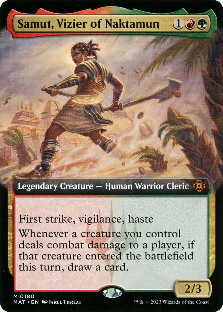 Samut, Vizier of Naktamun (Extended Art) [March of the Machine: The Aftermath] MTG Single Magic: The Gathering | Red Claw Gaming