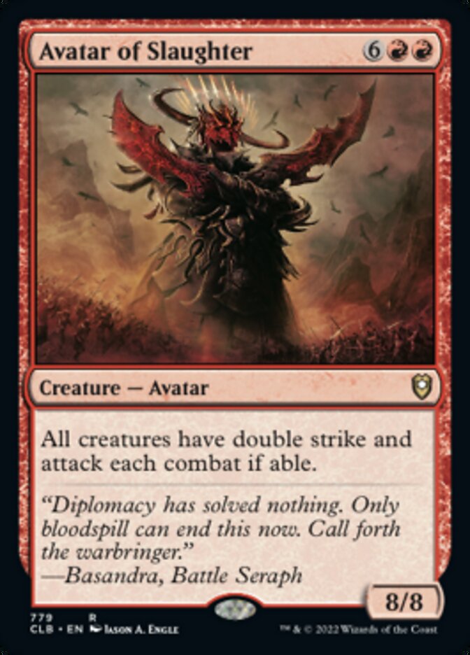 Avatar of Slaughter [Commander Legends: Battle for Baldur's Gate] MTG Single Magic: The Gathering | Red Claw Gaming
