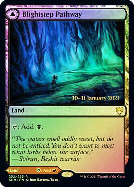 Blightstep Pathway // Searstep Pathway [Kaldheim Prerelease Promos] MTG Single Magic: The Gathering | Red Claw Gaming