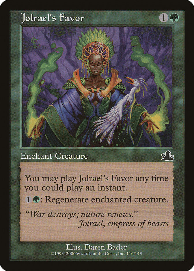 Jolrael's Favor [Prophecy] MTG Single Magic: The Gathering | Red Claw Gaming