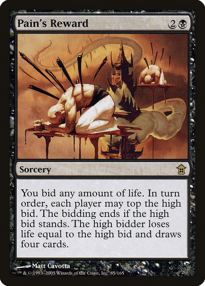 Pain's Reward [Saviors of Kamigawa] MTG Single Magic: The Gathering    | Red Claw Gaming