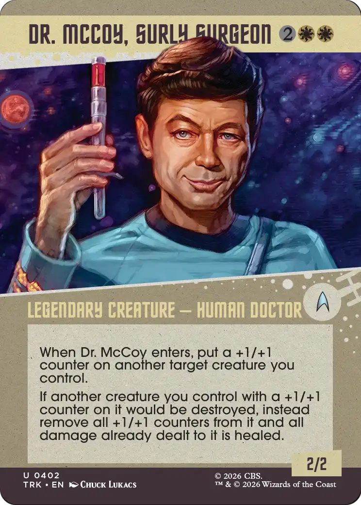 Dr. McCoy, Surly Surgeon (Showcase) [Star Trek] MTG Single Magic: The Gathering | Red Claw Gaming