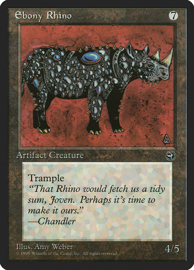 Ebony Rhino [Homelands] MTG Single Magic: The Gathering | Red Claw Gaming