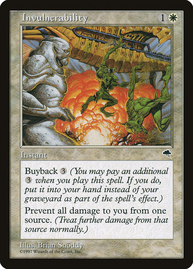 Invulnerability [Tempest] MTG Single Magic: The Gathering | Red Claw Gaming