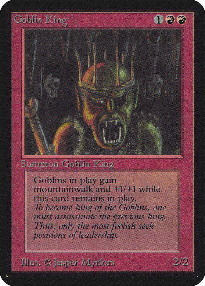 Goblin King [Alpha Edition] MTG Single Magic: The Gathering | Red Claw Gaming