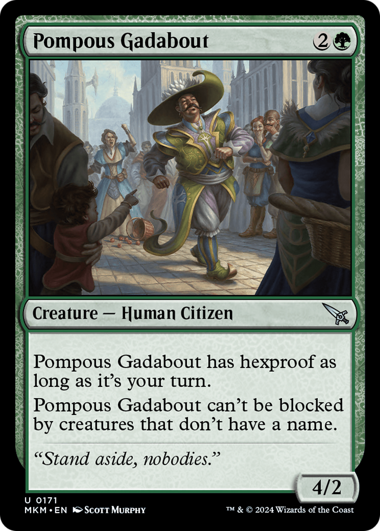 Pompous Gadabout [Murders at Karlov Manor] MTG Single Magic: The Gathering    | Red Claw Gaming