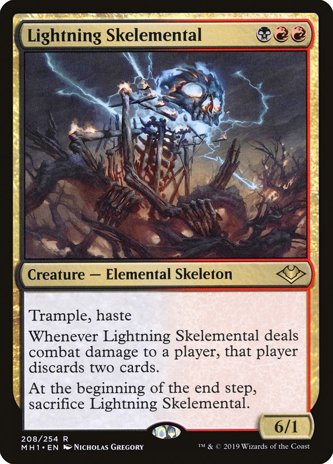 Lightning Skelemental [Modern Horizons] MTG Single Magic: The Gathering    | Red Claw Gaming