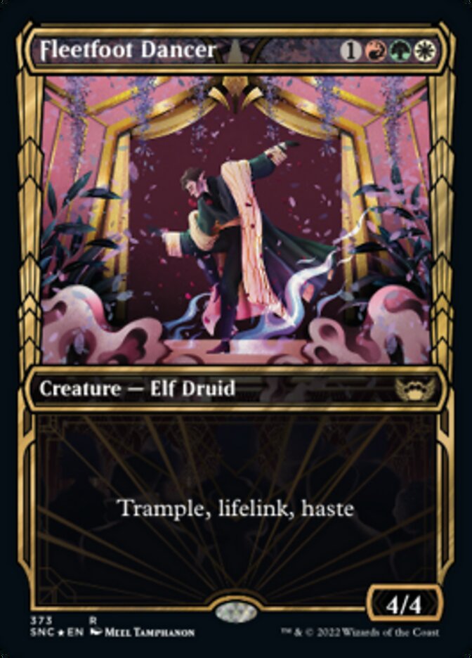 Fleetfoot Dancer (Showcase Golden Age Gilded Foil) [Streets of New Capenna] MTG Single Magic: The Gathering | Red Claw Gaming