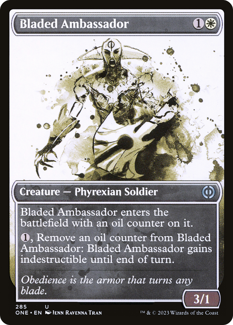 Bladed Ambassador (Showcase Ichor) [Phyrexia: All Will Be One] MTG Single Magic: The Gathering | Red Claw Gaming