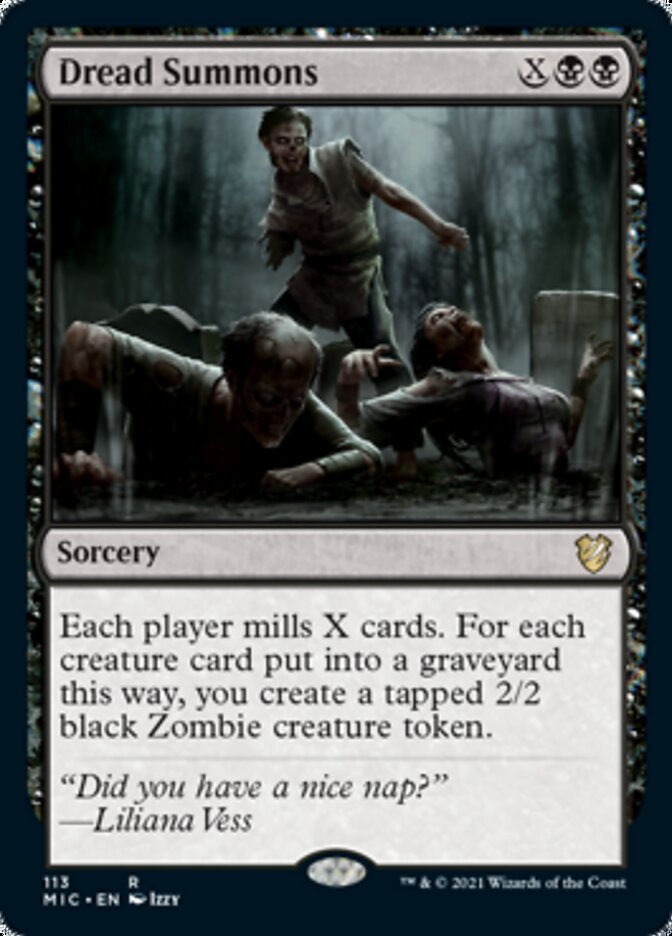 Dread Summons [Innistrad: Midnight Hunt Commander] MTG Single Magic: The Gathering | Red Claw Gaming