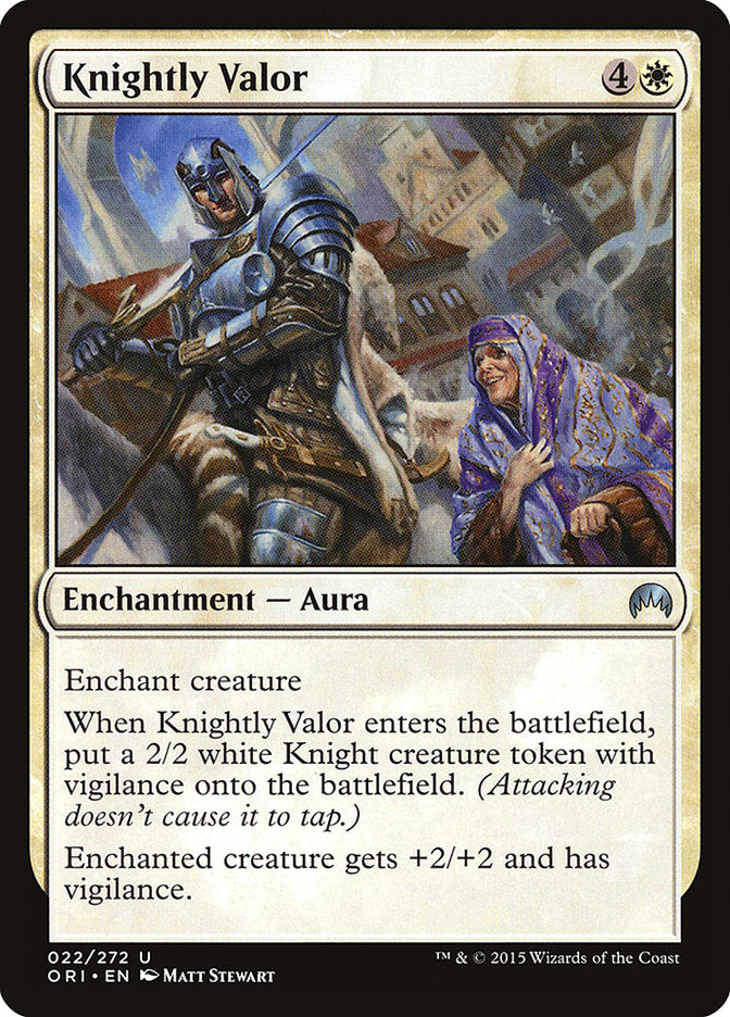 Knightly Valor [Magic Origins] MTG Single Magic: The Gathering | Red Claw Gaming