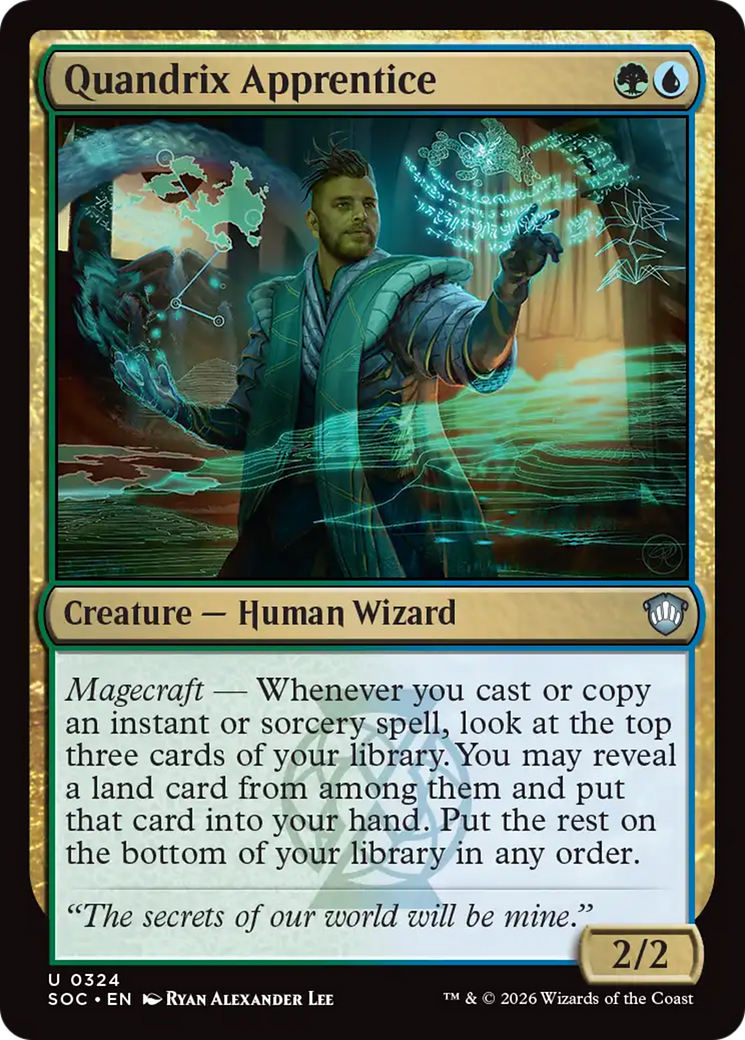 Quandrix Apprentice [Secrets of Strixhaven Commander] MTG Single Magic: The Gathering | Red Claw Gaming