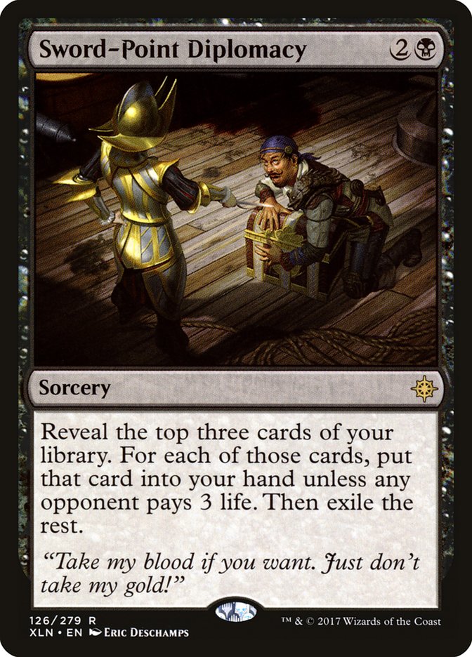 Sword-Point Diplomacy [Ixalan] MTG Single Magic: The Gathering | Red Claw Gaming