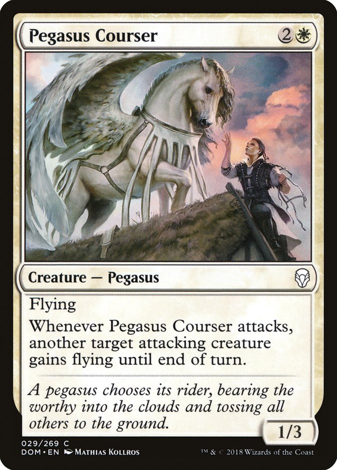 Pegasus Courser [Dominaria] MTG Single Magic: The Gathering | Red Claw Gaming