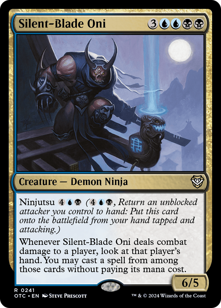 Silent-Blade Oni [Outlaws of Thunder Junction Commander] MTG Single Magic: The Gathering | Red Claw Gaming