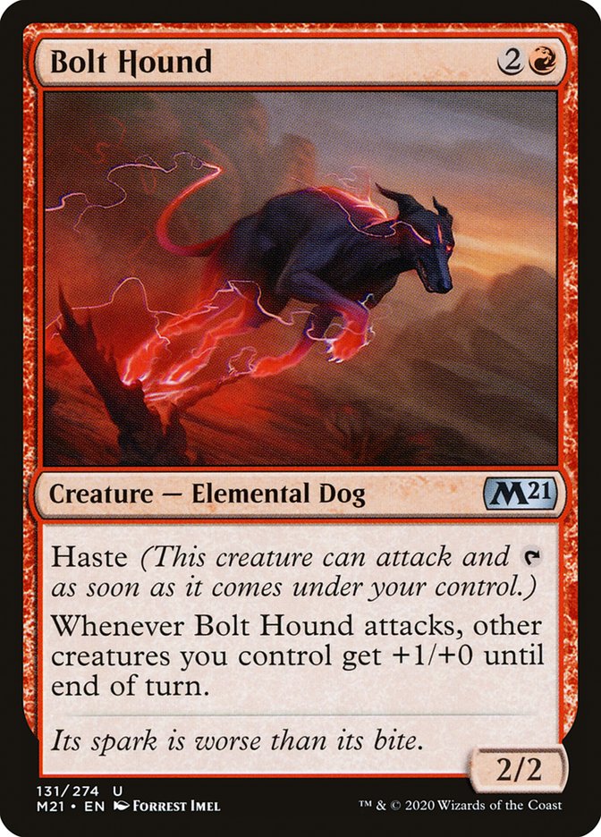 Bolt Hound [Core Set 2021] MTG Single Magic: The Gathering | Red Claw Gaming