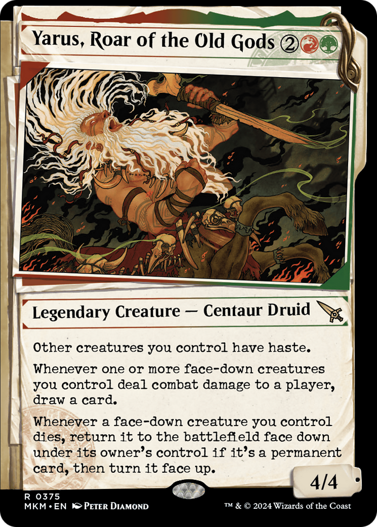 Yarus, Roar of the Old Gods (Showcase) [Murders at Karlov Manor] MTG Single Magic: The Gathering    | Red Claw Gaming