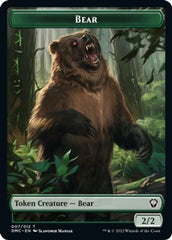 Kavu // Bear Double-Sided Token [Dominaria United Commander Tokens] MTG Single Magic: The Gathering | Red Claw Gaming
