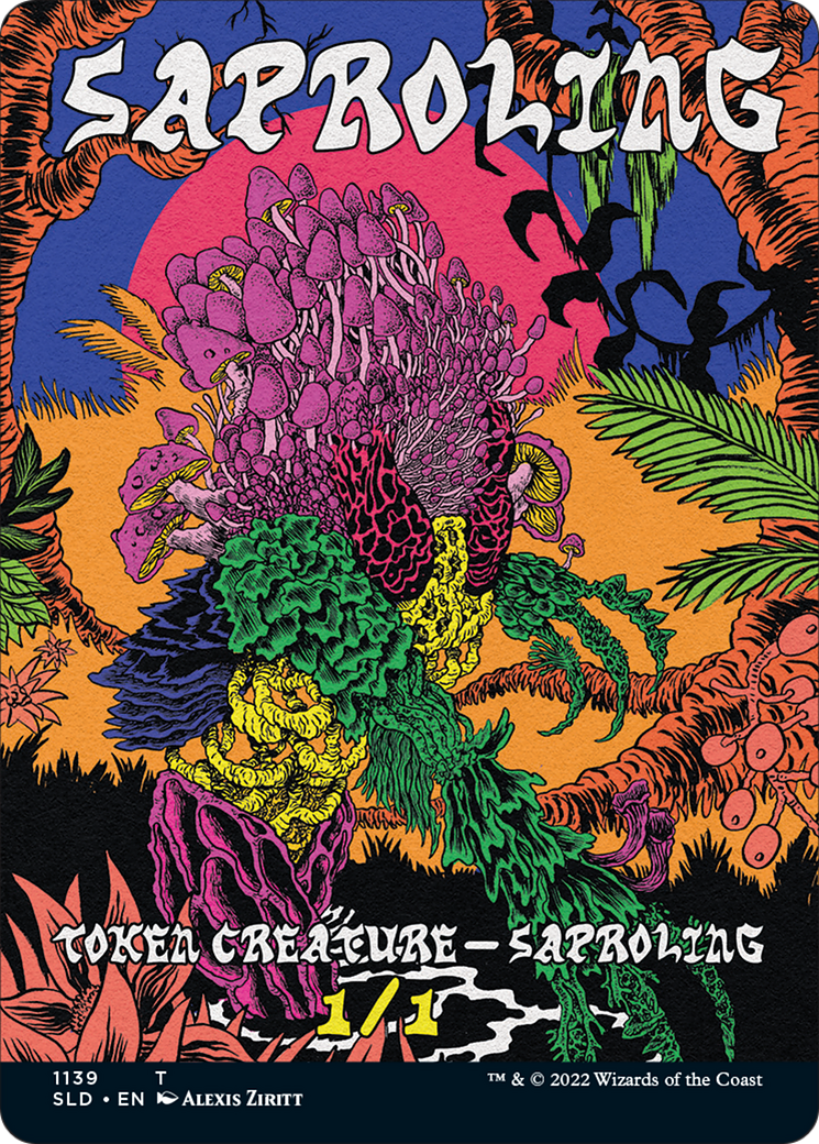 Saproling Token (Borderless) [Secret Lair Drop Series] MTG Single Magic: The Gathering | Red Claw Gaming