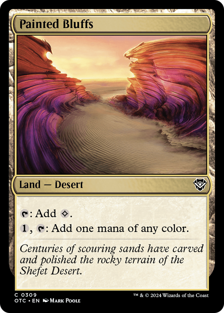 Painted Bluffs [Outlaws of Thunder Junction Commander] MTG Single Magic: The Gathering | Red Claw Gaming