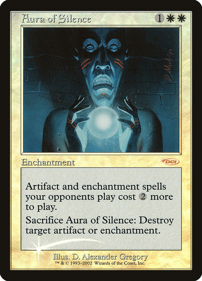 Aura of Silence [Friday Night Magic 2002] MTG Single Magic: The Gathering | Red Claw Gaming