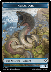 Tentacle // Koma's Coil Double-Sided Token [Murders at Karlov Manor Commander Tokens] MTG Single Magic: The Gathering | Red Claw Gaming