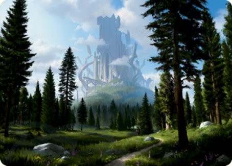 Forest (278) Art Card [Dungeons & Dragons: Adventures in the Forgotten Realms Art Series] MTG Single Magic: The Gathering | Red Claw Gaming