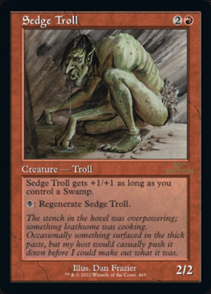 Sedge Troll (Retro) [30th Anniversary Edition] MTG Single Magic: The Gathering | Red Claw Gaming
