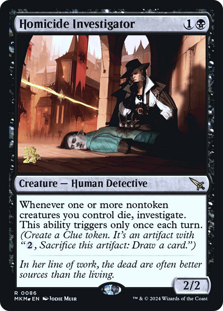 Homicide Investigator [Murders at Karlov Manor Prerelease Promos] MTG Single Magic: The Gathering | Red Claw Gaming
