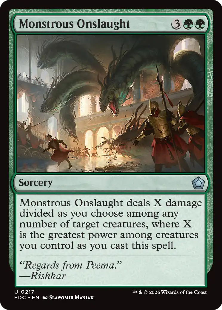 Monstrous Onslaught [Foundations Commander] | Red Claw Gaming
