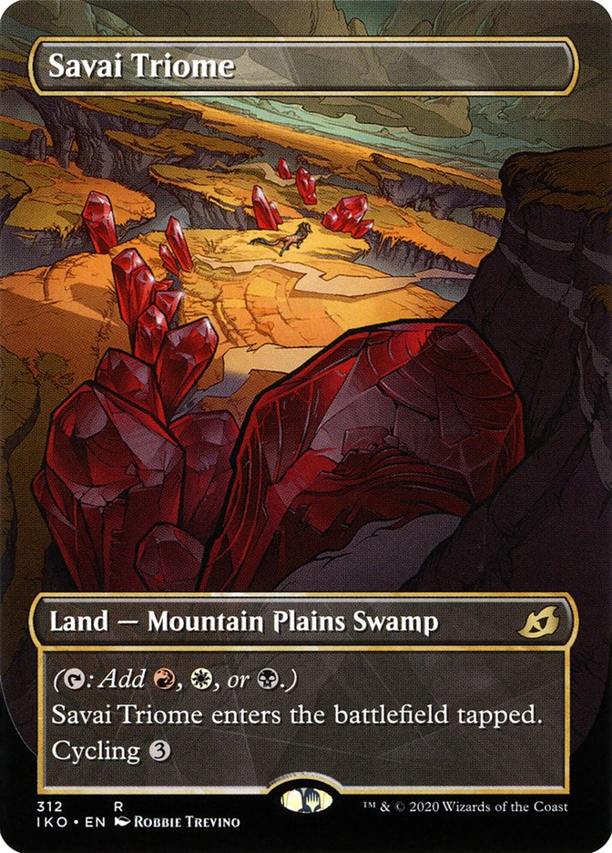 Savai Triome (Showcase) [Ikoria: Lair of Behemoths] MTG Single Magic: The Gathering | Red Claw Gaming