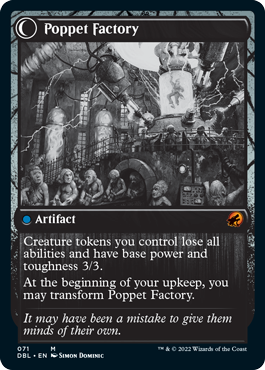 Poppet Stitcher // Poppet Factory [Innistrad: Double Feature] MTG Single Magic: The Gathering | Red Claw Gaming
