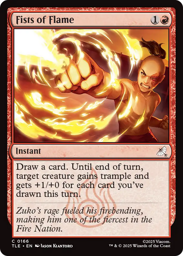 Fists of Flame [Avatar: The Last Airbender: Eternal-Legal] MTG Single Magic: The Gathering | Red Claw Gaming