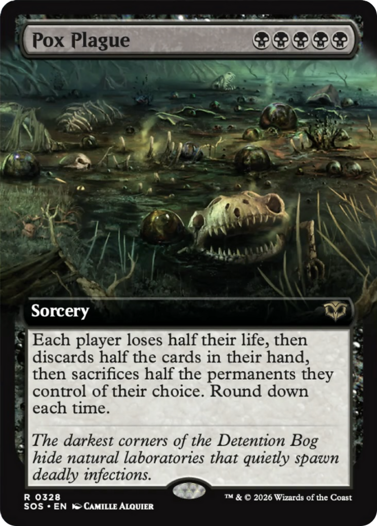 Pox Plague (Extended Art) [Secrets of Strixhaven] MTG Single Magic: The Gathering | Red Claw Gaming